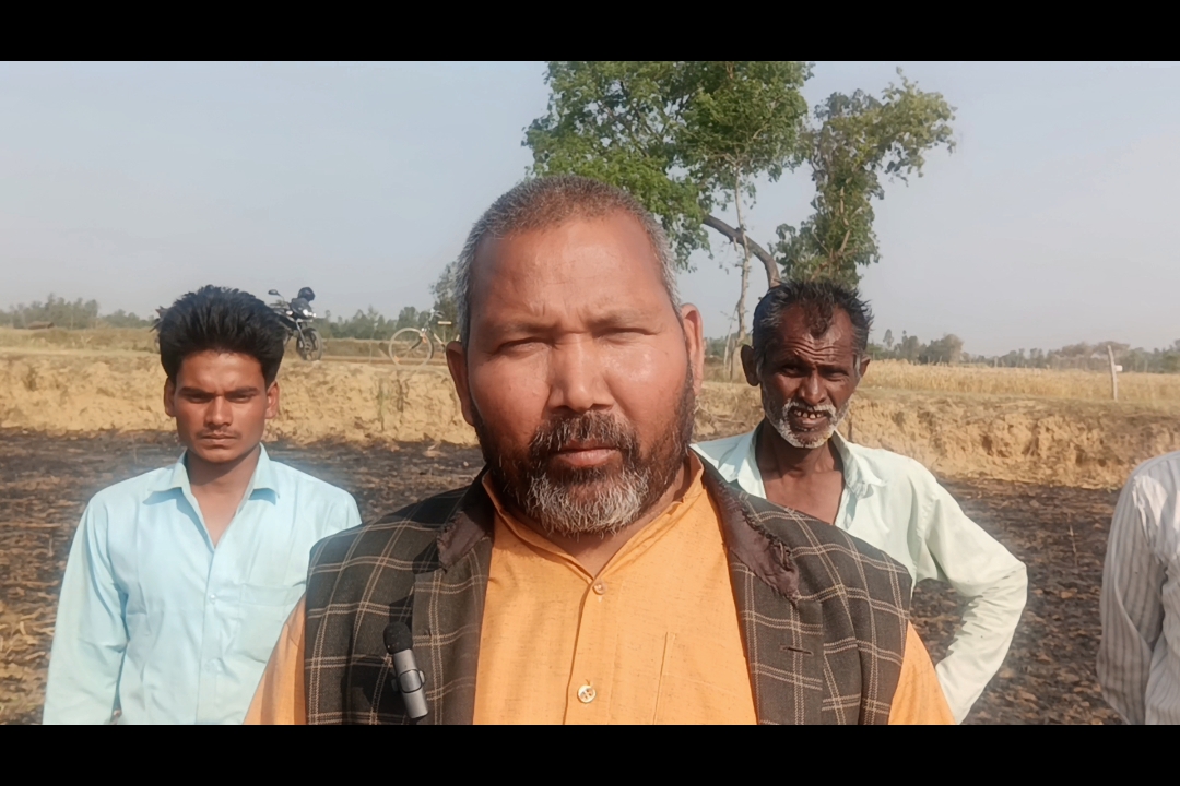 रुदौली, अयोध्या: गन्ने के खेत से लगी आग में 20 बीघे गेहूं की फ़सल जलकर राख हुई