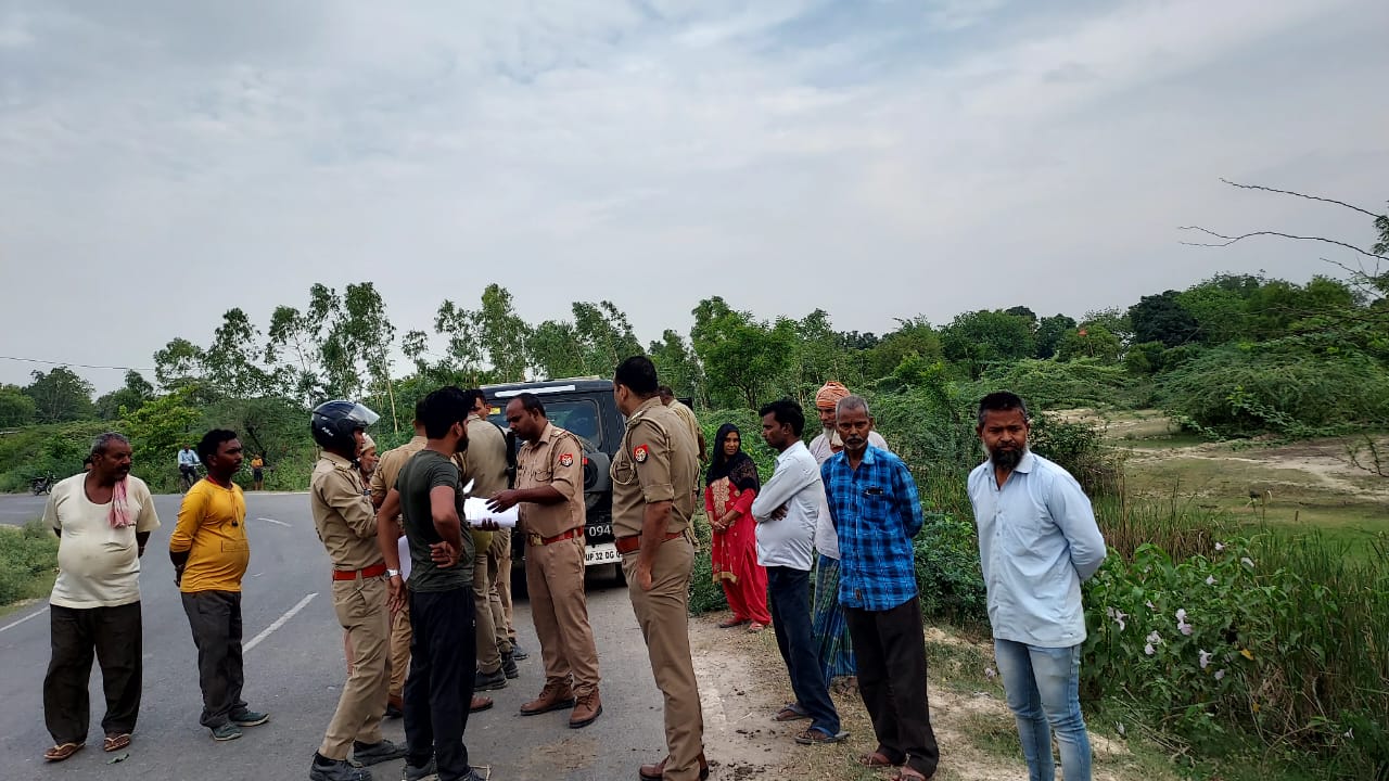 सड़क हादसे में बाइक सवार अधेड़ की मौत