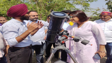 हैरिंग्टनगंज की ग्राम पंचायत पलिया लोहानी के कंपोजिट विद्यालय में अत्याधुनिक संयंत्रों से लैस हुई अंतरिक्ष विज्ञान प्रयोगशाला